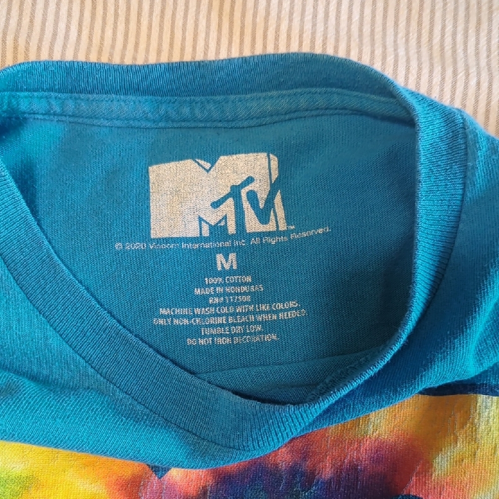 MTV Blue Tie-Dye T-Shirt
